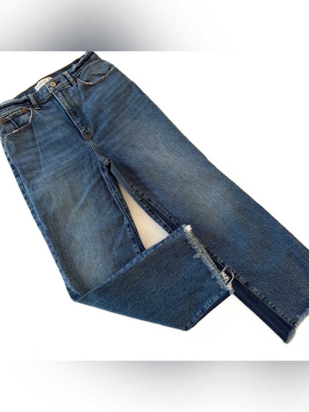Abercrombie & Fitch Jeans Womens 26 2 The Crop High Rise Wide Leg